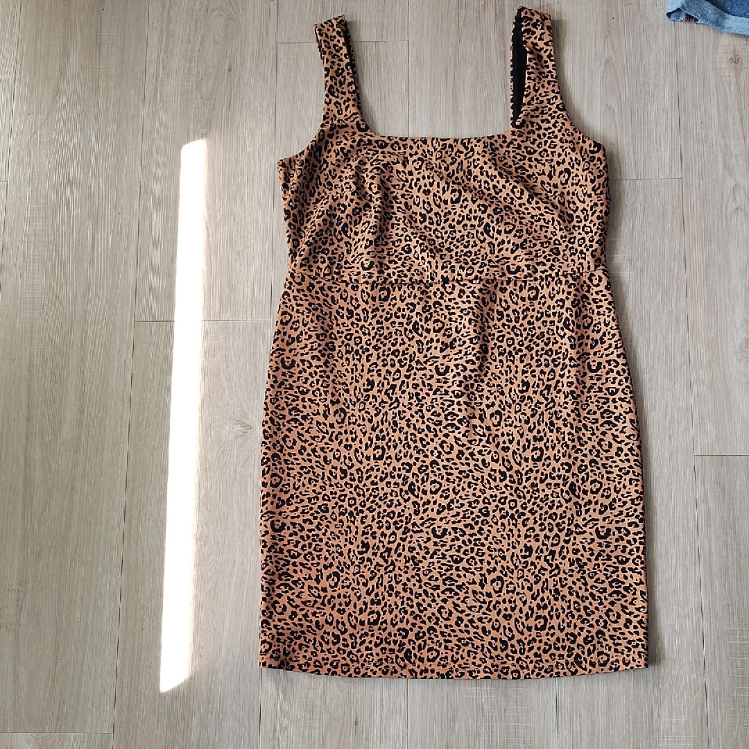 H&M Brown Leopard Print Mini Dress